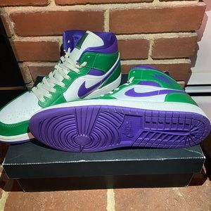 Jordan 1 Mid Incredible Hulk Size 10.5